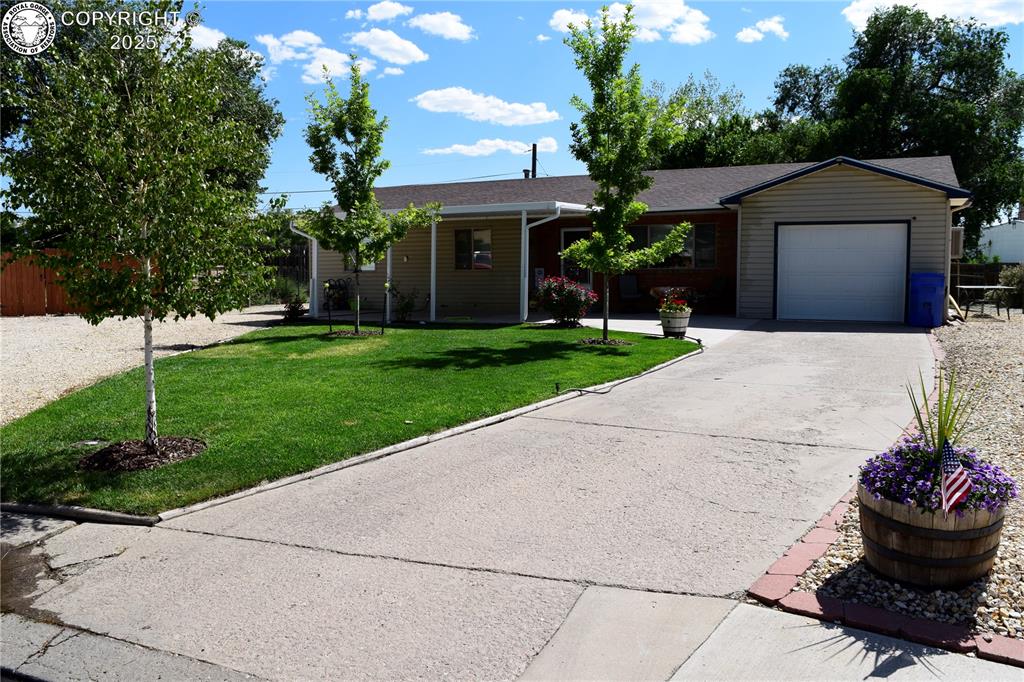 113 Rio Grande Drive Canon City, Colorado This beautiful 3 bedroom 2 bath ranch is situated at the end of a quiet cul de sac with very little traffic and lots of privacy. The first thing you'll see as you walk in the front door are the beautiful bamboo floors throughout the living room, dining room and kitchen. The kitchen has beautiful wood cabinets and all appliances are included. A large laundry room conveniently located off the kitchen with easy access to the back yard and the attached 1 car garage. Each bathroom has it's own linen closet for extra storage. The master bedroom has a large step in closet and a half bath en suite. The large back yard is fully fenced with gated entrances on each side. The large 24x20 detached garage/shop is fully insulated and has 220. The covered front patio can also be used as a carport, accessible from the driveway leading to the attached garage. Come see this beautiful home and all it has to offer.