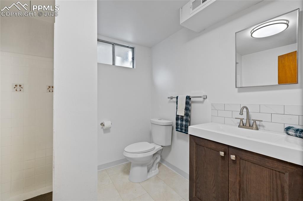 3/4 Bath in Lower Level