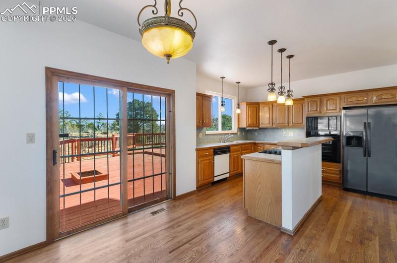 kitchen with dining area