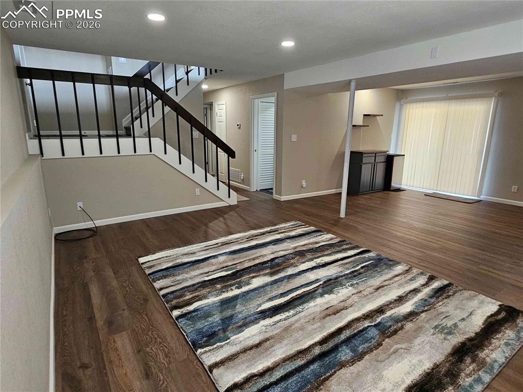 Lower level Family Room.