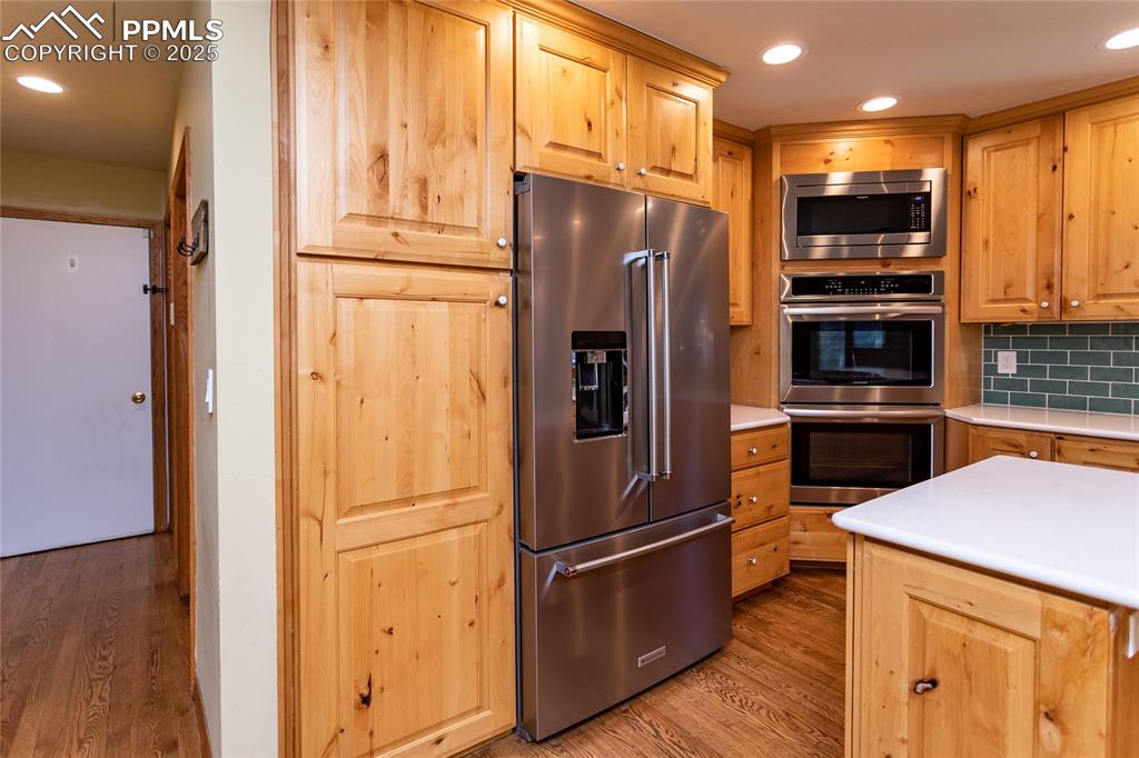 Pantry next to the refrigerator
