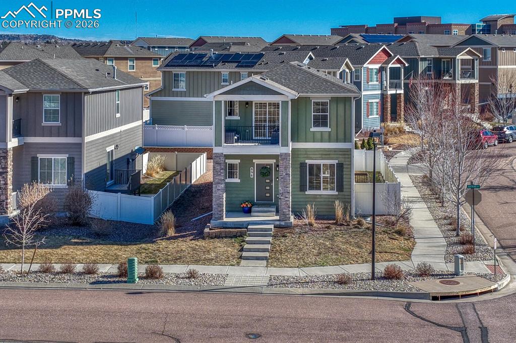 Sunny southwest facing two story home
