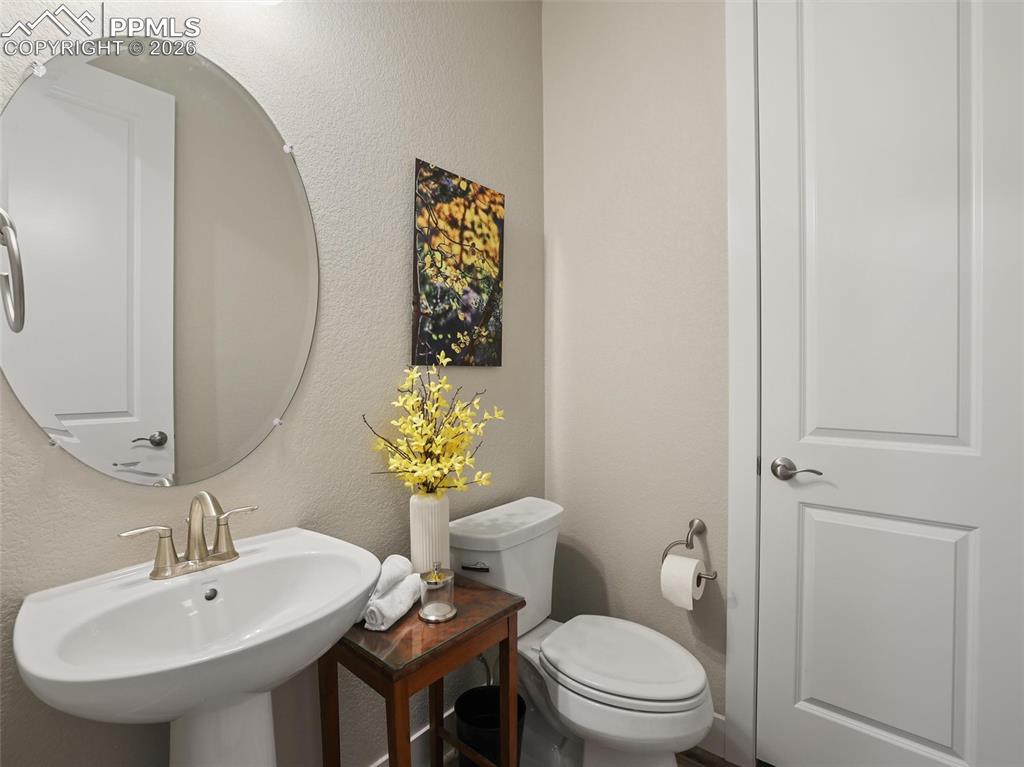 1/2 bath next to office 