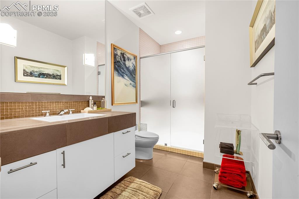 Lower level guest bath