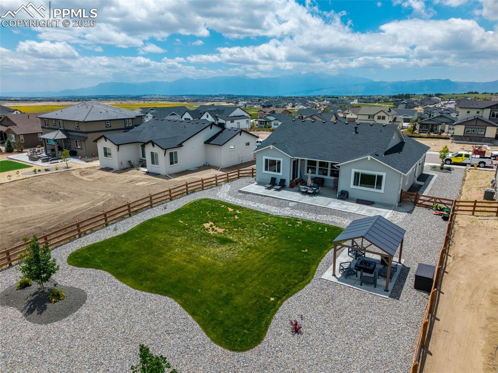 Aerial of Back Yard