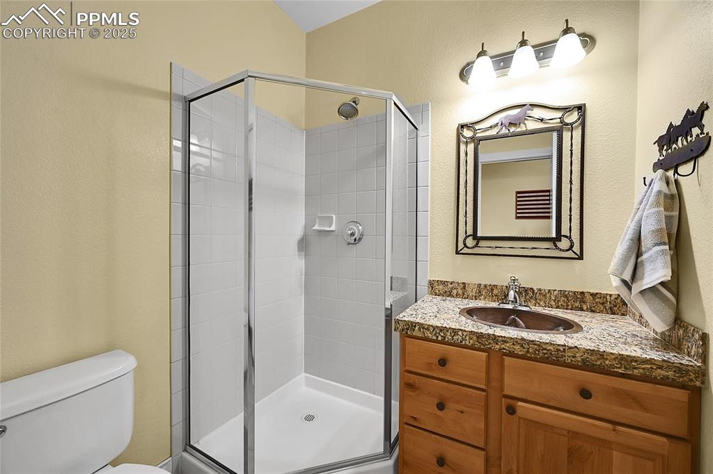 3/4 bath conveniently located near mud room - main level