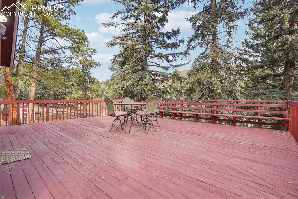 Additional view of main level deck