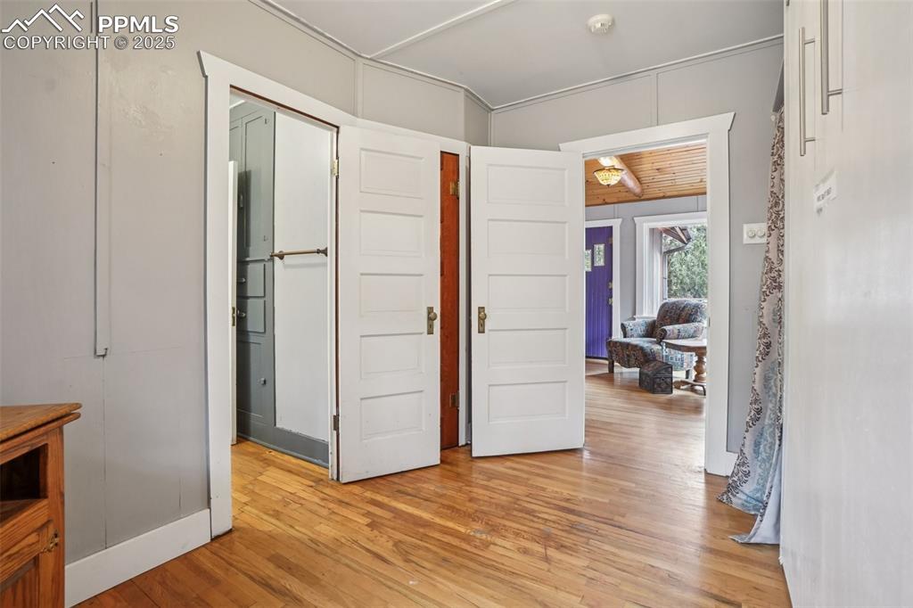 Bedroom 3 off living room with Murphy bed and attached full bathroom