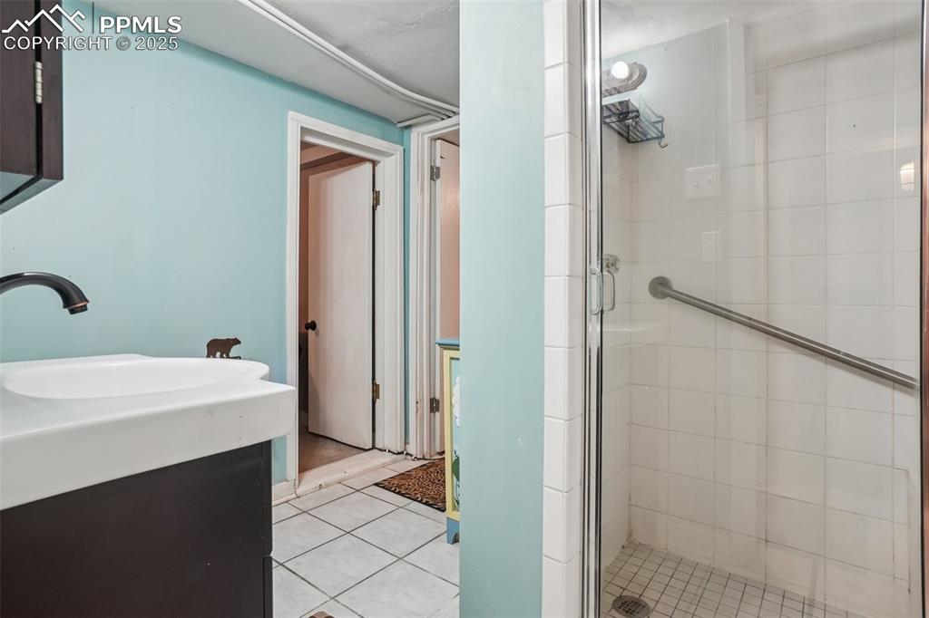 3/4 bathroom on the lower level