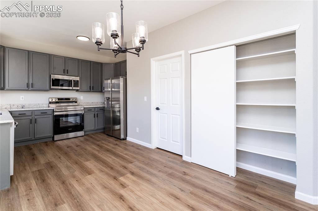 This view shows the HUGE pantry.