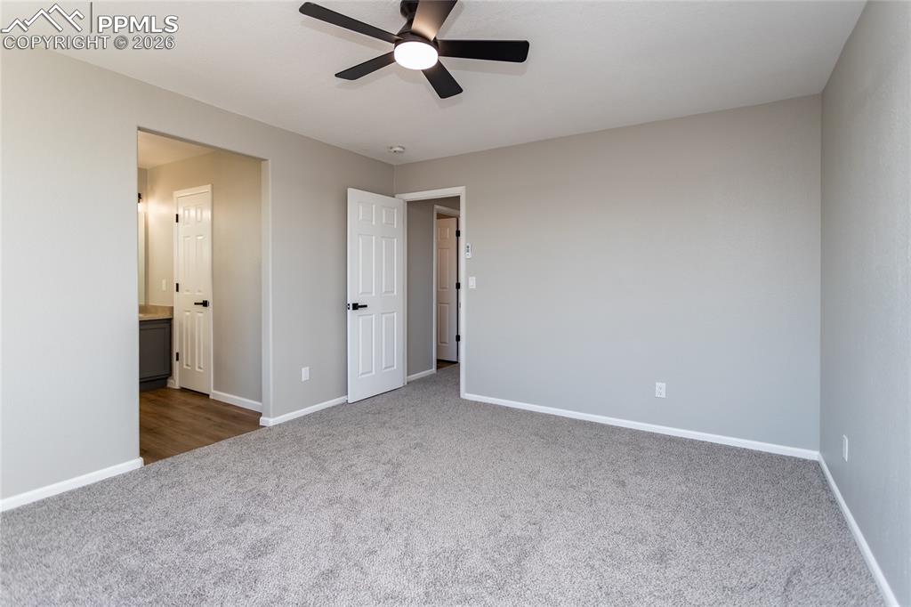 Spacious, and offset from the 2 secondary bedrooms.  