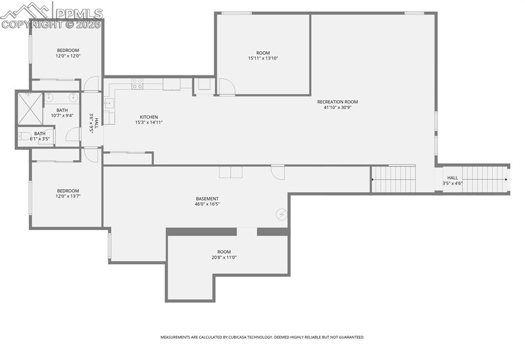 Basement floor plan 