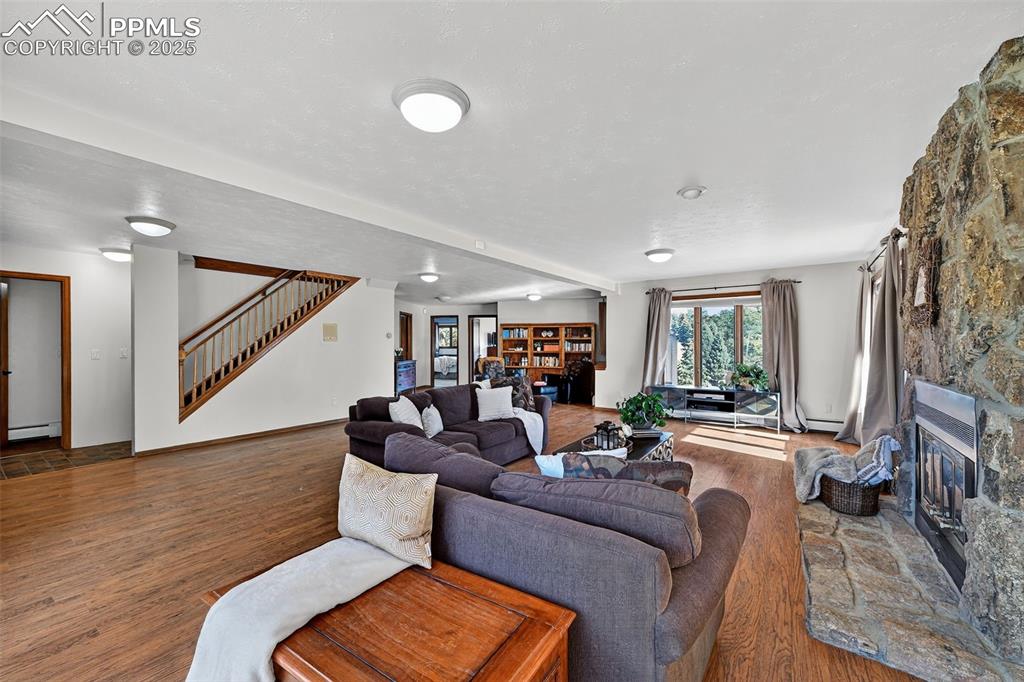 View from the walkout basement door to the reading nook!