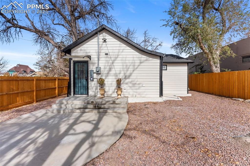 Back yard and back patio