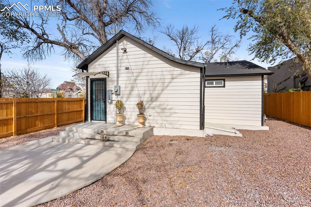 Gain access to the unfinished basement to the right 