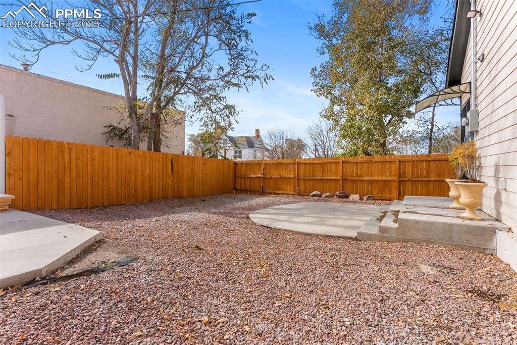 Fully fenced lot adds privacy but also allows you to create your own oasis.