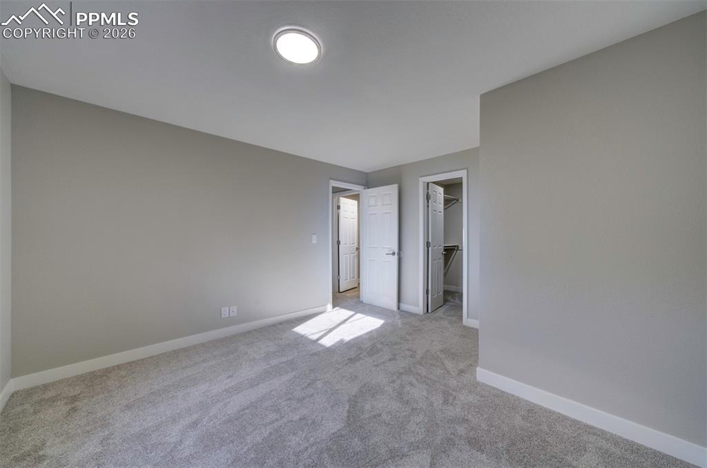 Basement bedroom #3 with huge walk-in closet