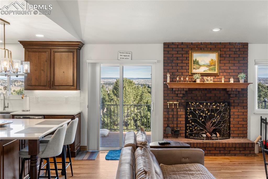 Walk out to huge deck and amazing views. 