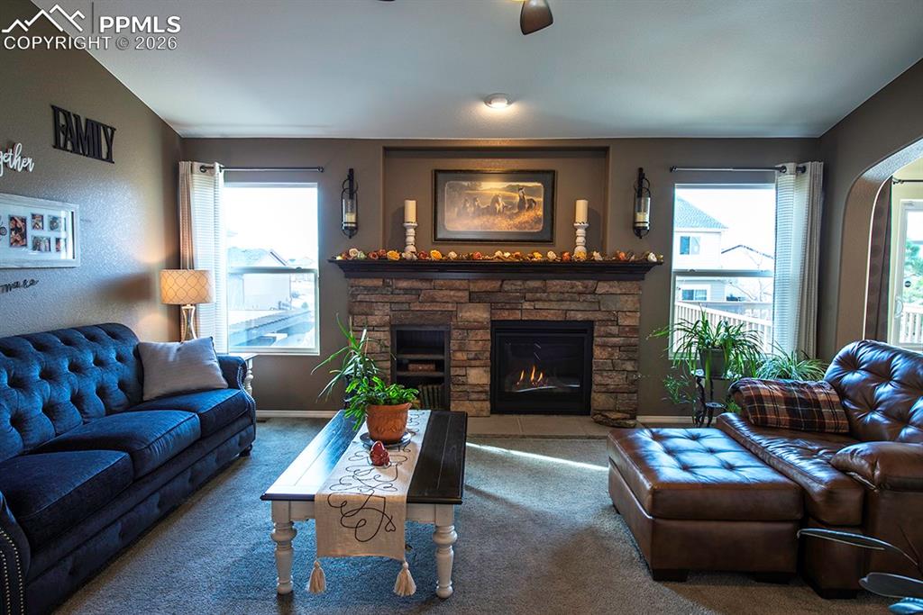 Fireplace in Living room