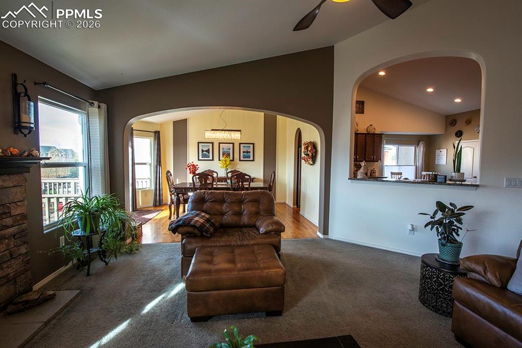 Living room to Dining room