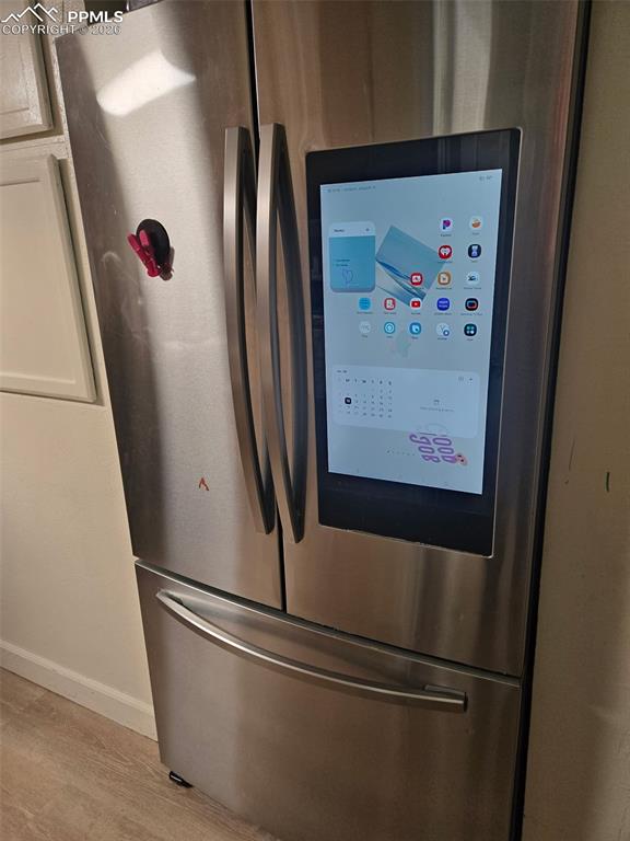 smart refrigerator in kitchen