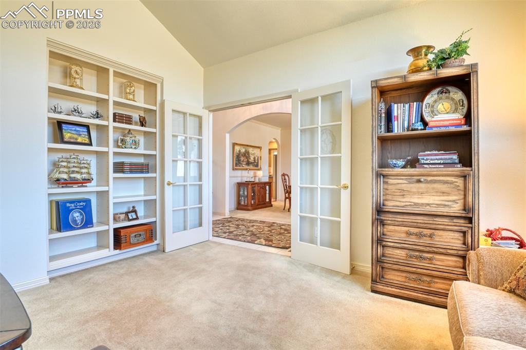 View looking toward the entry. 