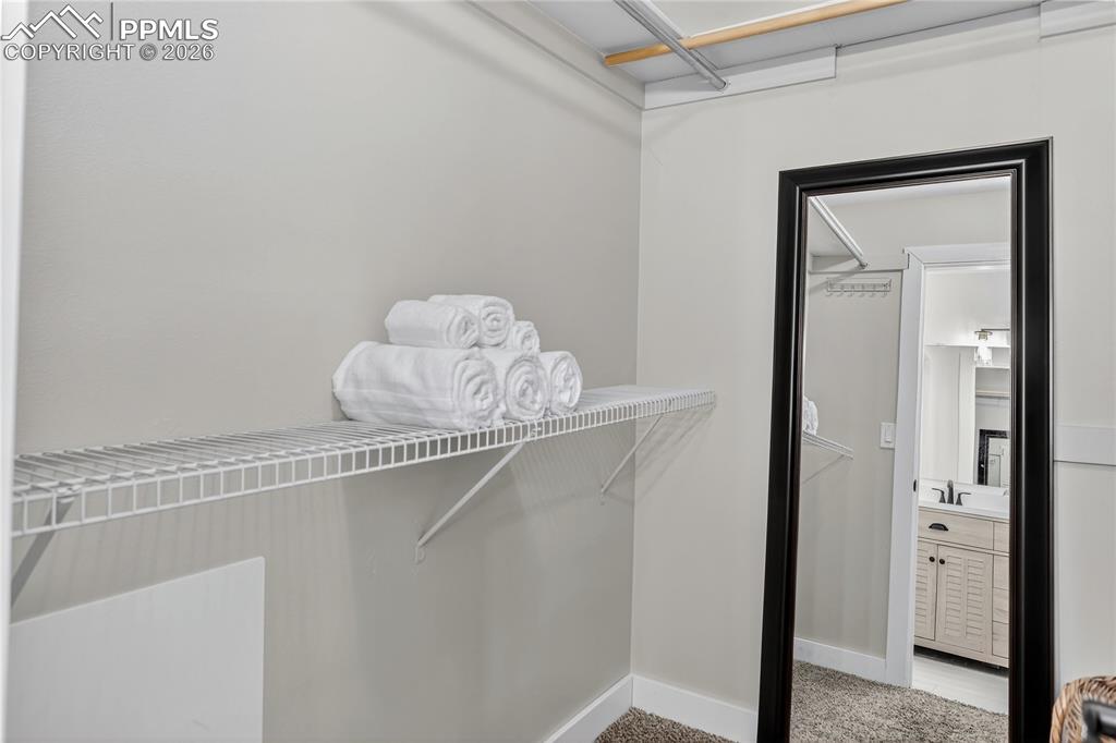 Primary walk-in closet