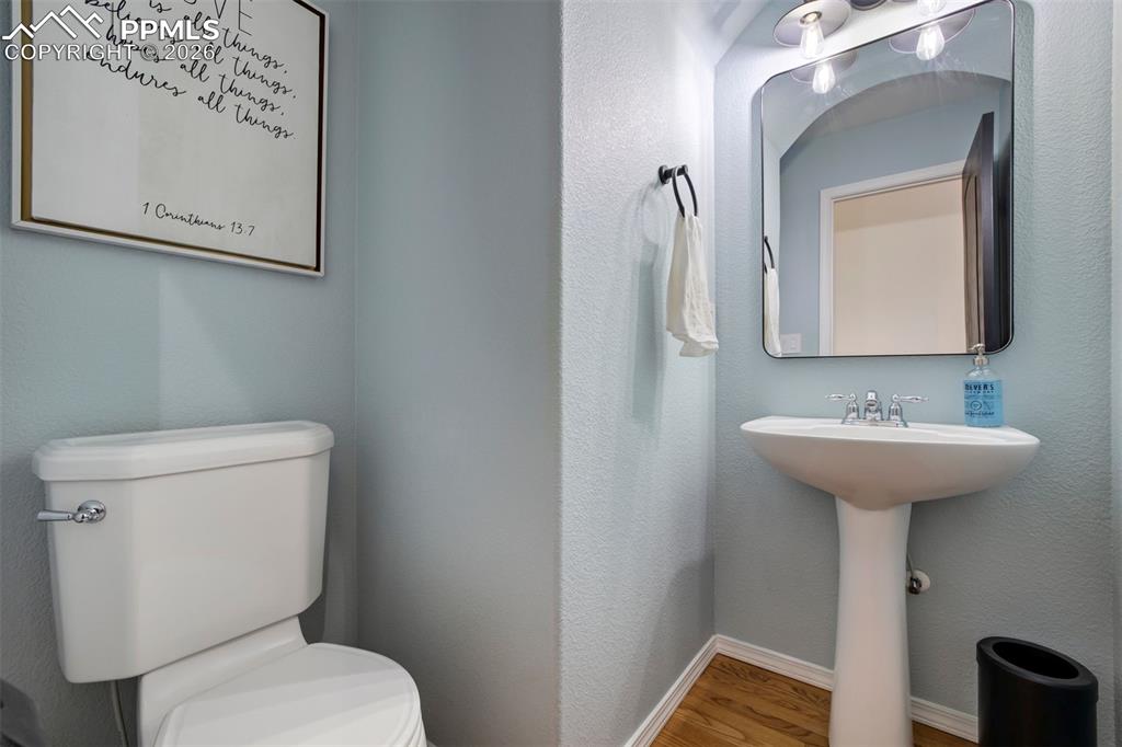 Half bath on the main level