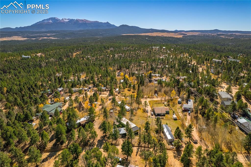 Bird's eye view of mountains
