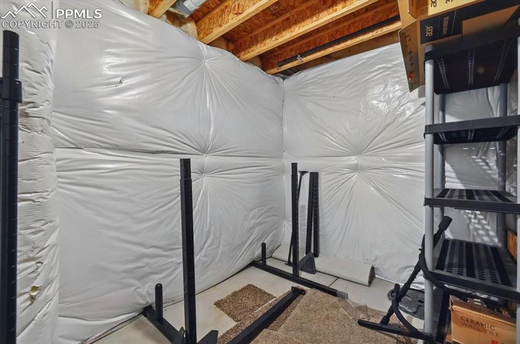 View of unfinished below grade area