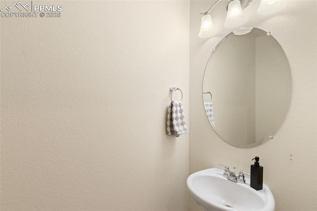 Main level half bath