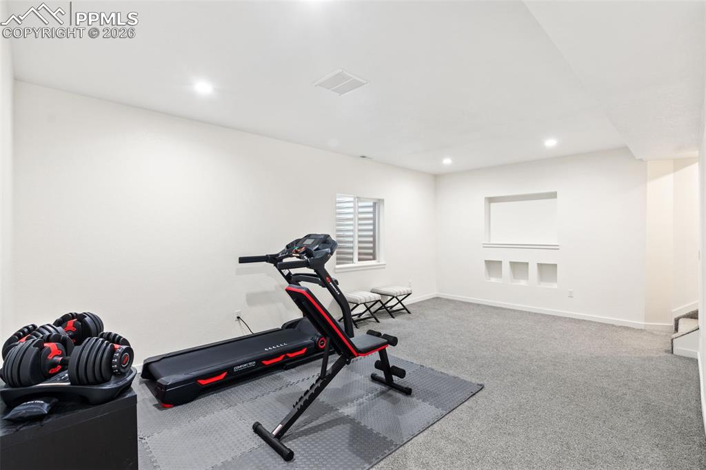 Finished basement family room