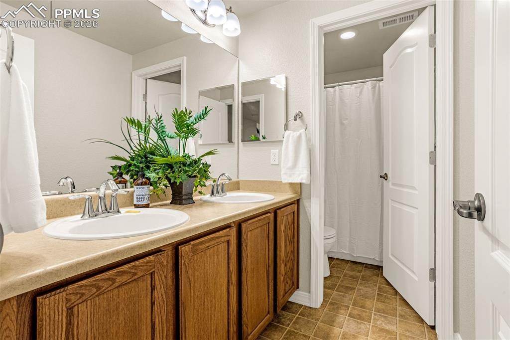 Guest bathroom in basement