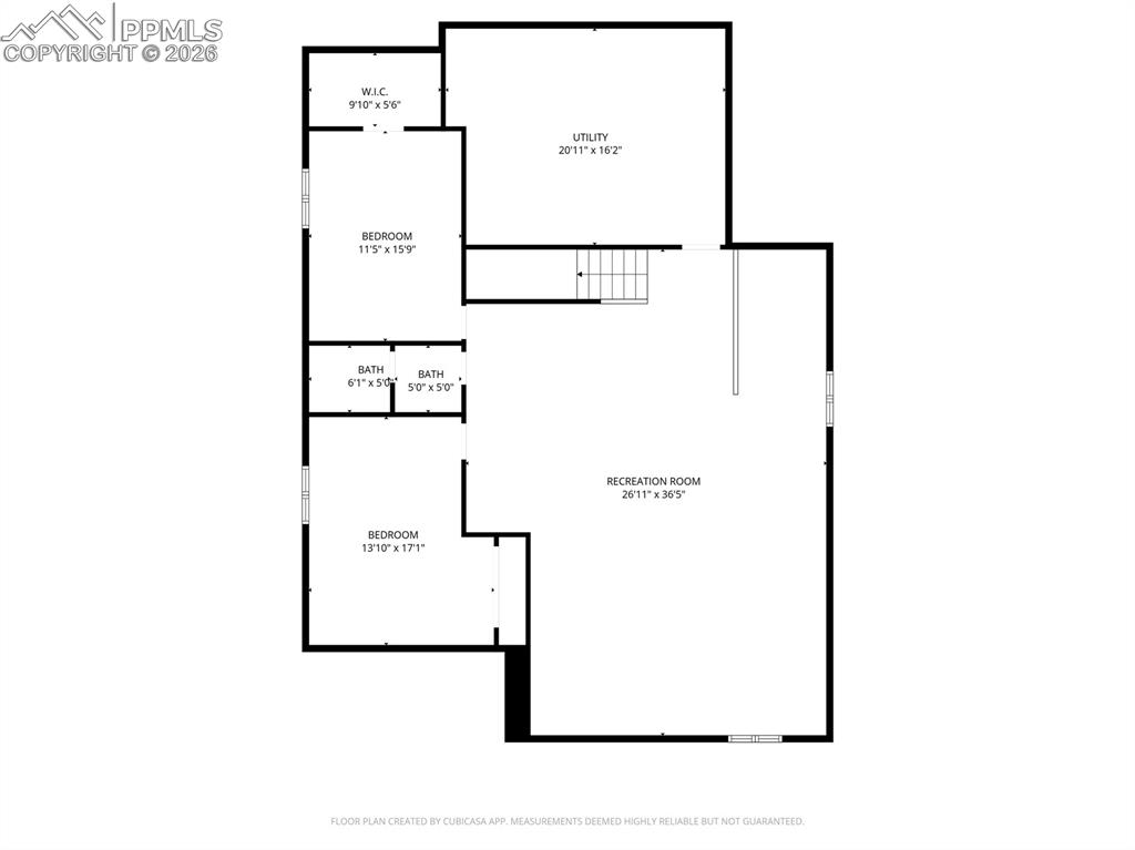 View of room layout