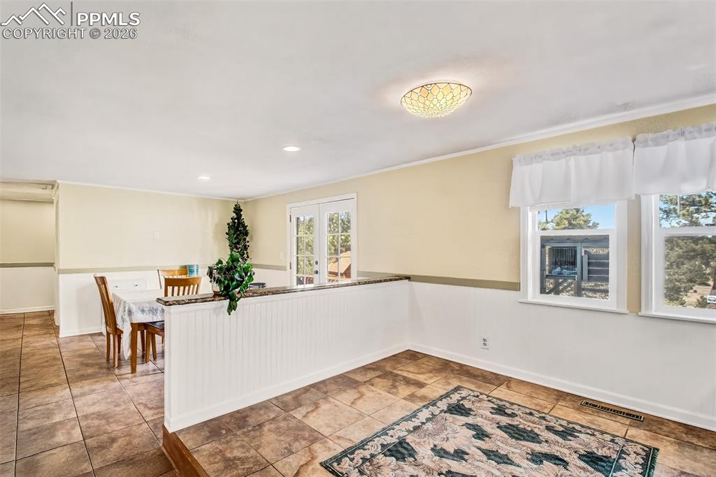 Breakfast area looking to dining room