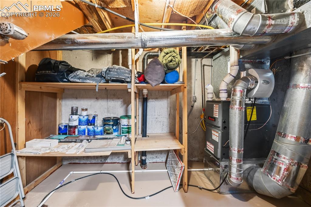 mechanical room also provides additional storage