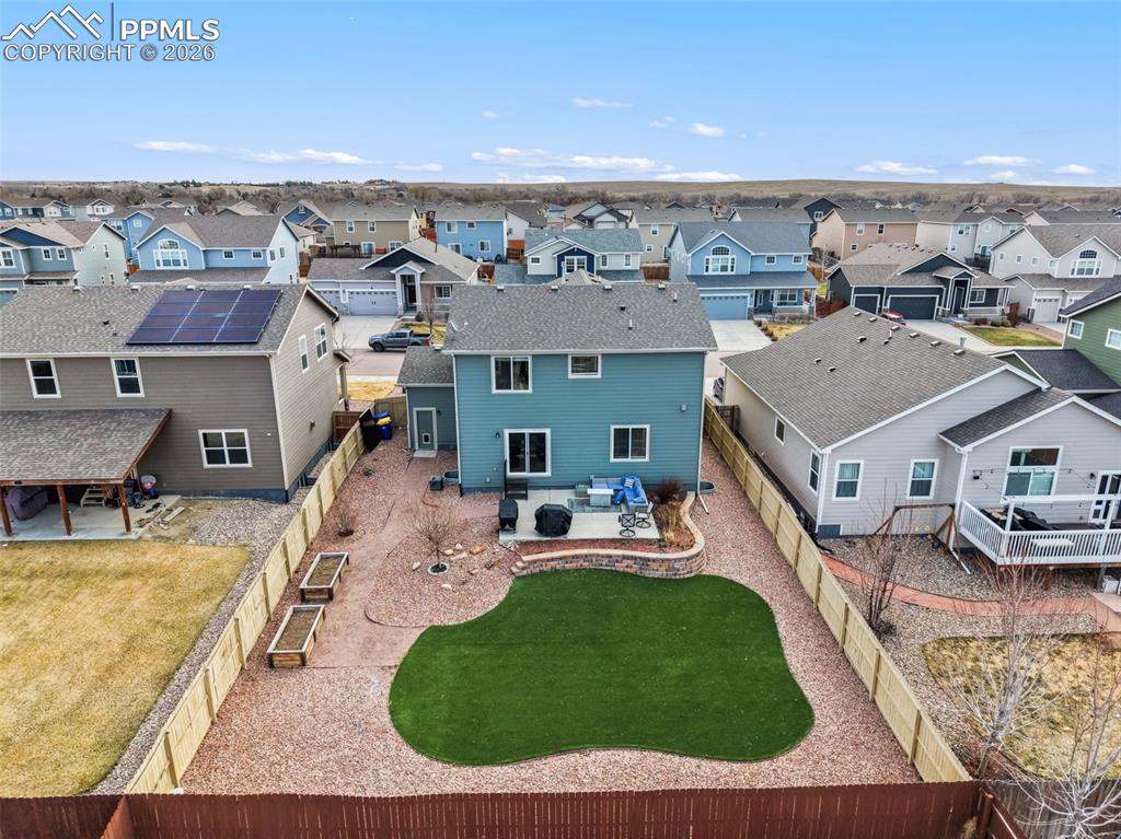 Beautifully landscaped backyard