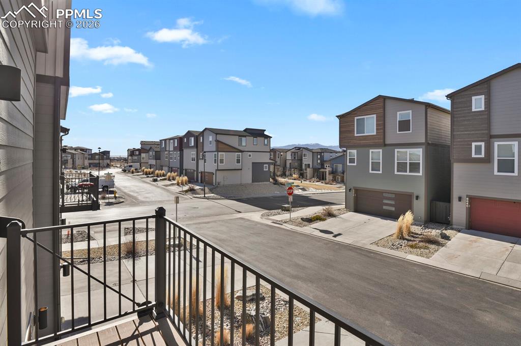 Balcony with a residential view