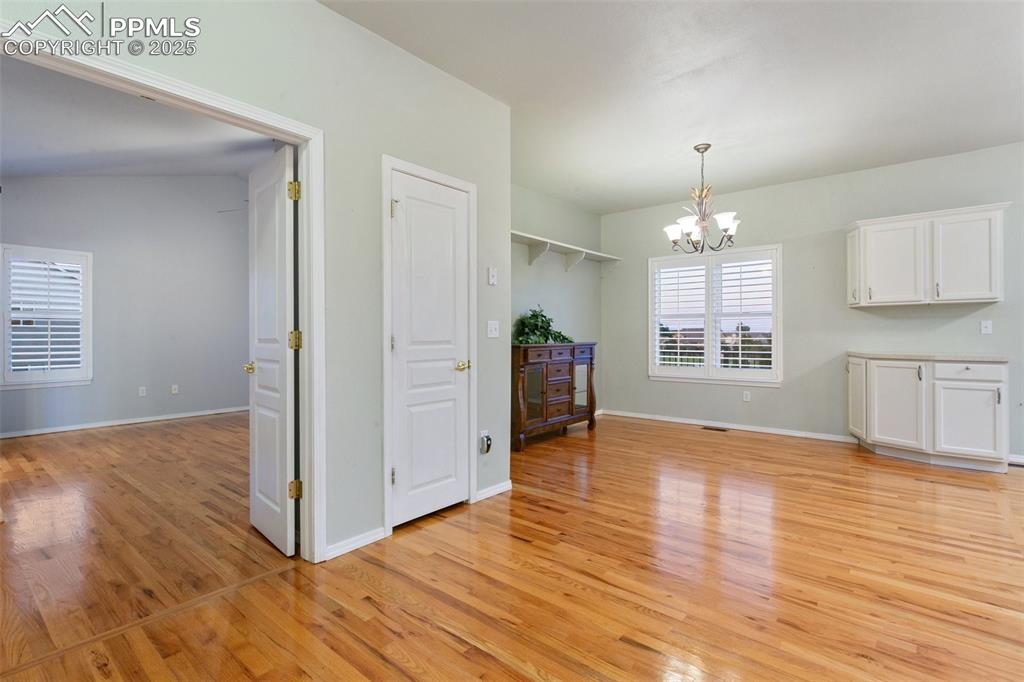 Dining area and Master bedroom access