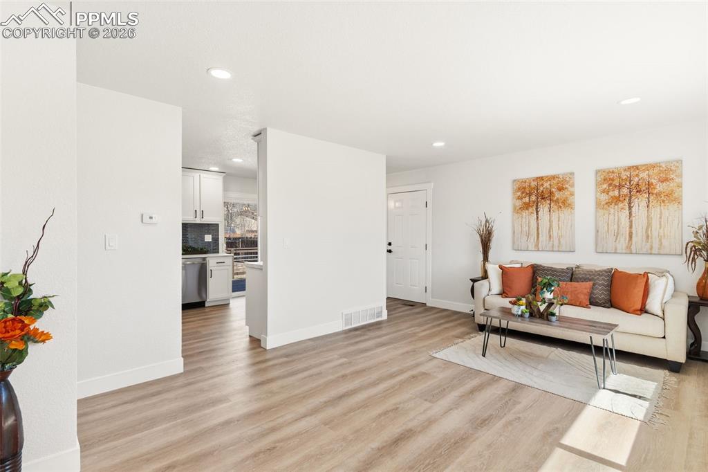 Warm and welcoming entryway