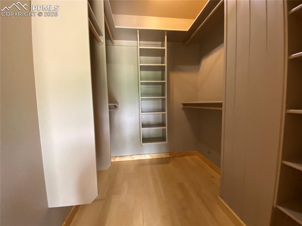 Spacious closet with plenty of room