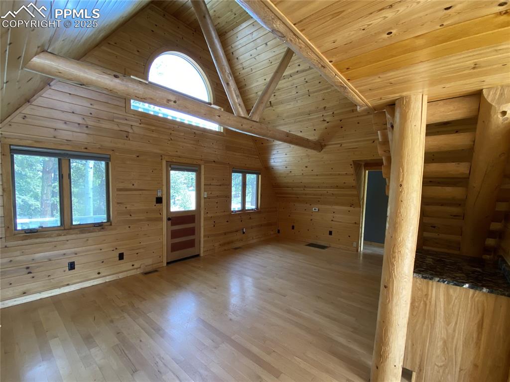 The open living room allows room for entertaining