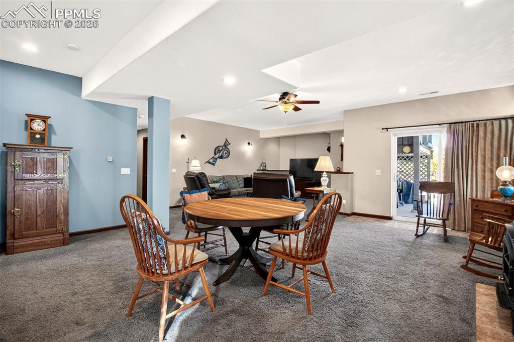 Family Room Walk-Out, Gas Stove On The Right.