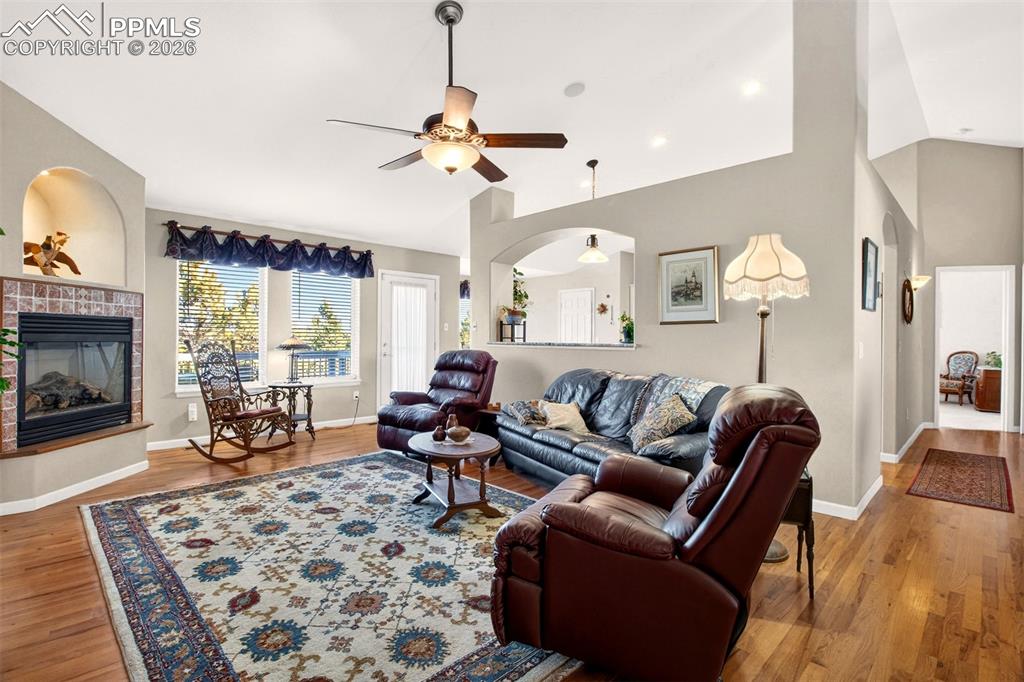 Vaulted Ceilings, Gas-Log Fireplace, Ceiling Fan And Central Air Conditioning.