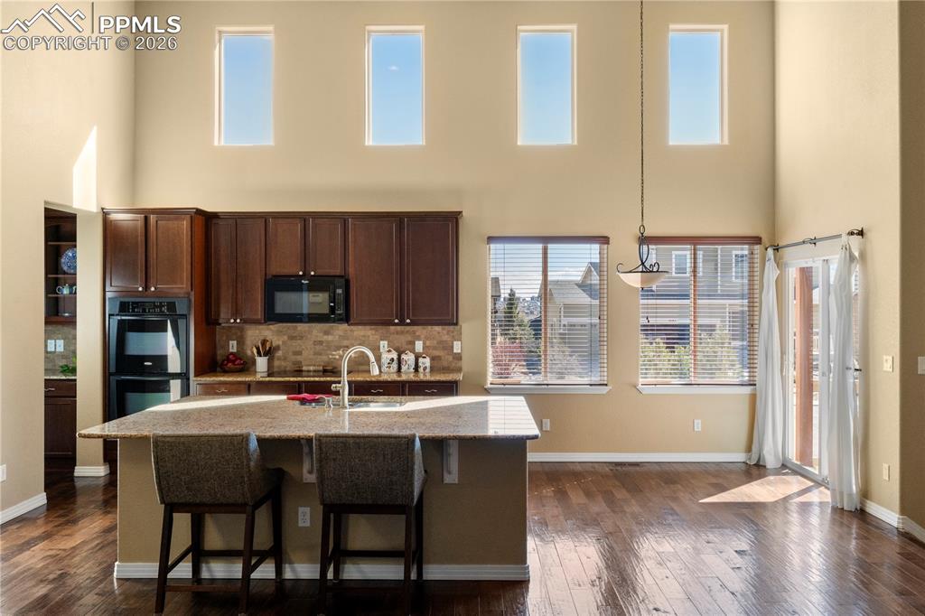 Plenty of room for additional dining space.  