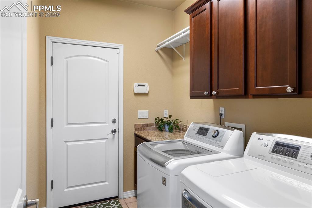 Main level laundry/mud room off the garage. 