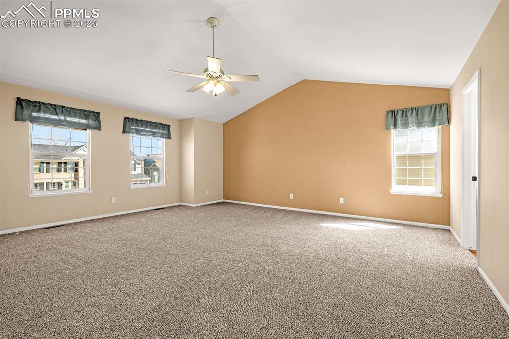 This is how a master bedroom looks - with room for sitting area, extra dressers or the largest bed you can find!