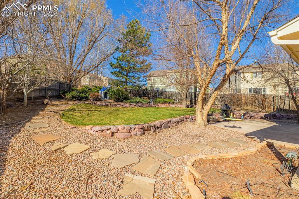 Leveled area unique for gardening or children's play