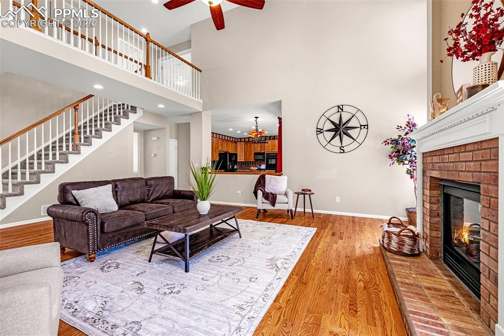 Beautifully maintained natural wood flooring