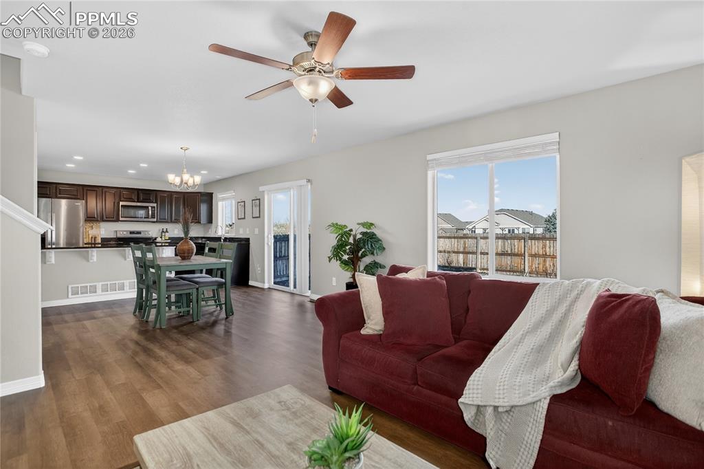 Open concept with lots of light